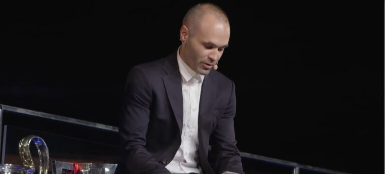 An image of Andres Iniesta, the renowned football player