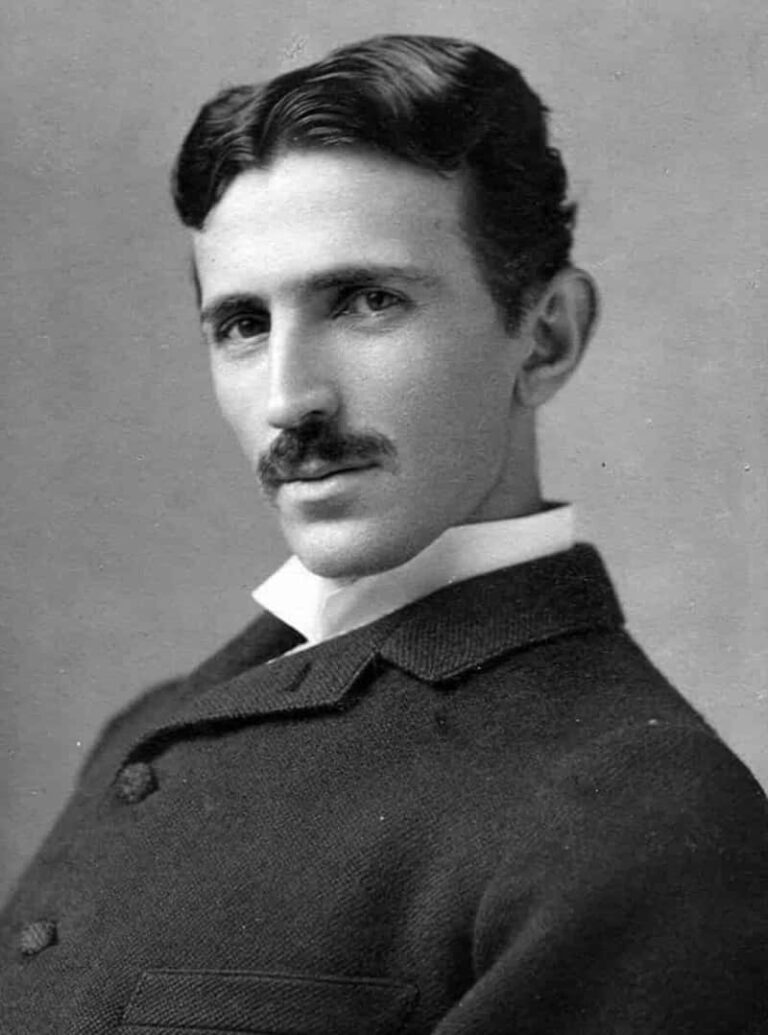 An image of Nikola Tesla, the renowned inventor and engineer